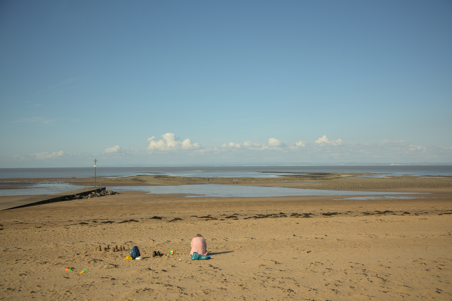 Resting by the Sea at Low Tide